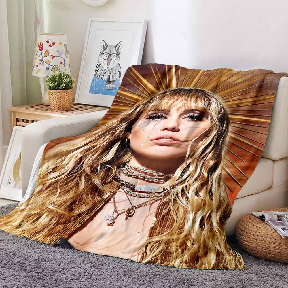Golden Halo Fashion Blanket Soft Throw Blanket For Home Bedroom Bed Sofa Travel Office Solid Christmas Blanket