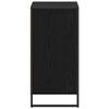 Sideboard in Black Oak Look 42 x 36 x 75.5 cm Engineered Wood