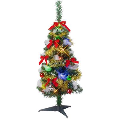 120cm Family Christmas Tree Set with LED Lights, Nordic Style