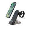 2025 New 3 In 1 Wireless Charging Station with LED Clock Dual Coil Fast Charger Type-C Phone Earbuds Watch Desk Use with Holder