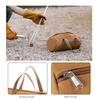 Outdoor Camping Tent Peg Ground Nail Storage Bag Tent Hammer Long Ground Nail Storage Bag Portable