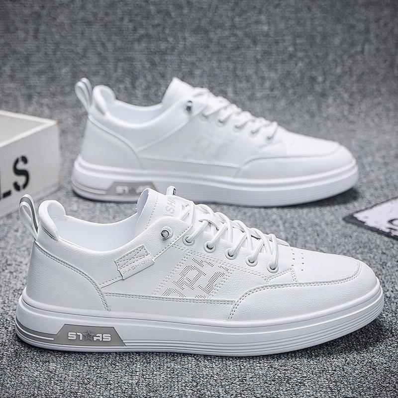 Spring Autumn Men Board Shoes Casual Flats Shoes Outdoor Breathable Jogging Shoes White Male Sneakers Versatile Vulcanized Shoe