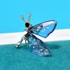 Transparent Color Butterfly Brooches for Women Rhinestone Insect Pin 3 Color Available Allpy Material Winter Jewelry