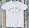 97 Un Deux Trois Cat Lovers Dad Mom Cute Funny Gift Tee T Shirt M1299