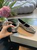 Grape Mother Leather Temperament Small Square Head Folds Word with Shallow Mouth Pearl Mary Jane Bag Head Half Slippers Women's Summer