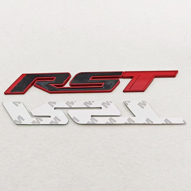 3D Metal Car Sticker Logo RST Emblem Fender Side Rear Trunk Badge For Chevrolet Silverado Tahoe Suburban Traverse Accessories