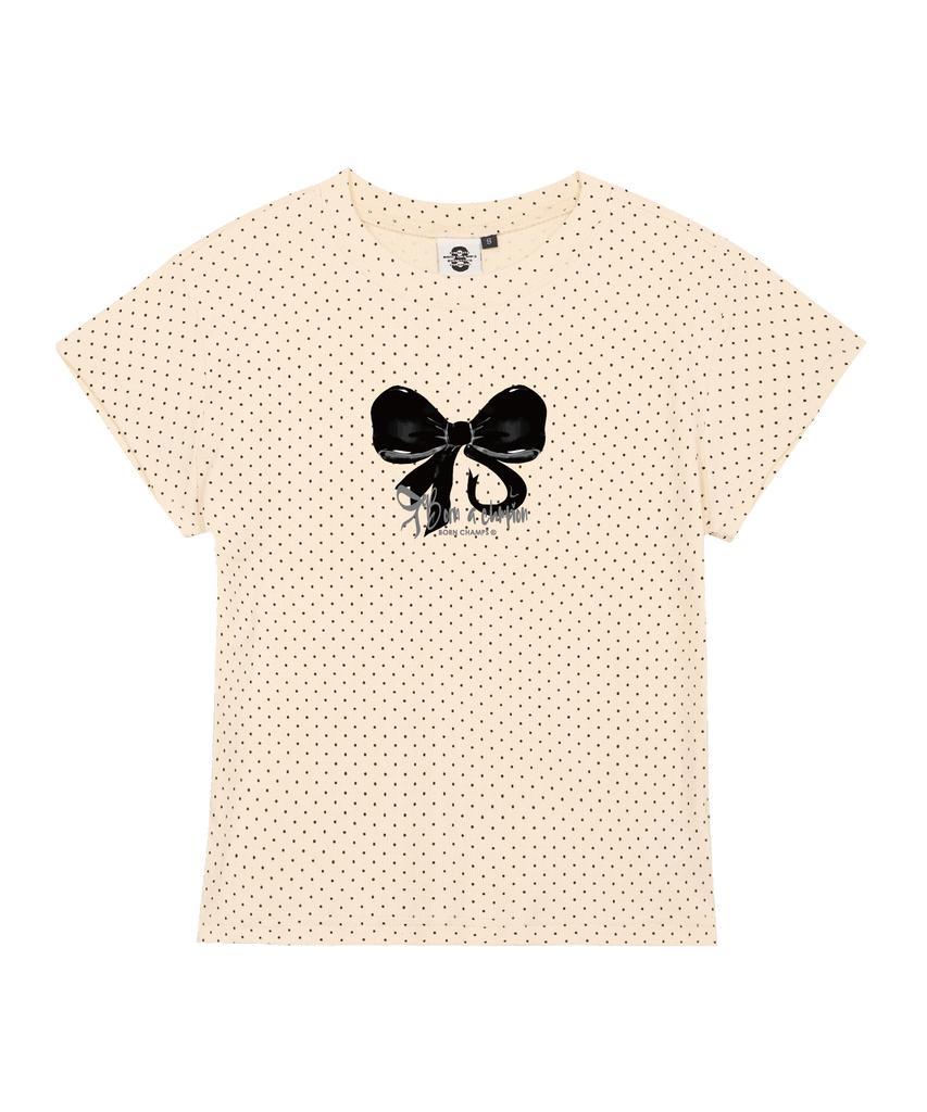 BORN CHAMPS [3 Colors] Reborn Women'S Polka Dot Short Sleeve T-Shirt B25St66