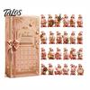 Saisonale Countdown-Box Heritage Acryl Adventskalender, Dekorative Hängeverzierung, Langlebige Leichte Balkonanhänger Jalousie für Zuhause Schlafzimmer