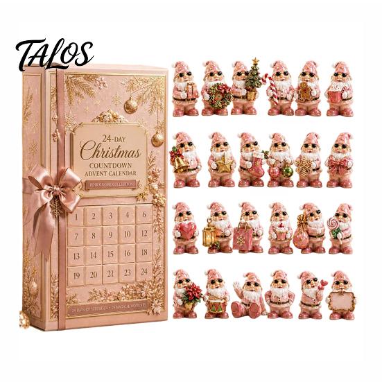 Saisonale Countdown-Box Heritage Acryl Adventskalender, Dekorative Hängeverzierung, Langlebige Leichte Balkonanhänger Jalousie für Zuhause Schlafzimmer