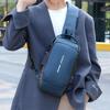 Men's Multifunctional Crossbody Bag with Anti-theft Lock - Versatile Chest and Shoulder Bag with Modern Texture.