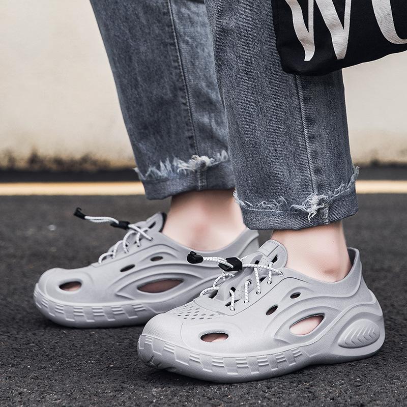 Summer Outer Wear Hole Shoes High-end Men's EVA Platform Men's Beach Shoes Coconut Non-slip Garden Shoes