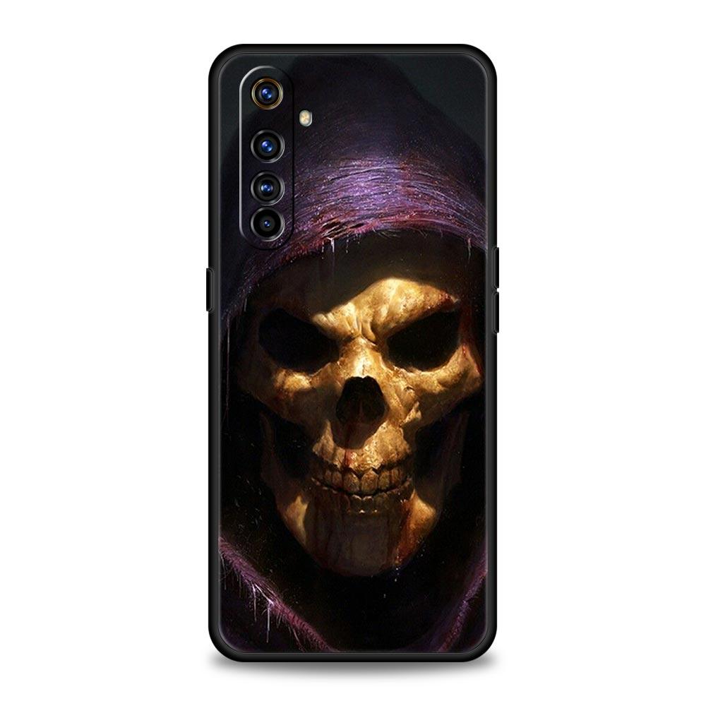 Grim Reaper Skull Skeleton For Realme GT Neo 2 3 3T Phone Case For Realme 10 9 8 5G 7 6 GT2 Pro Plus 9i 8i C21 C11 C25 C35 Cover