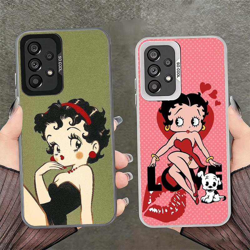 B-Bettys B-Boops Girl Soft Phone Case for Samsung A17 A16 A15 A14 A13 A57 A56 A55 A54 A53 A37 A36 A35 A34 A33 A26 A25 A24 A23 A5