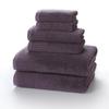 Handun Grey-Purple Cotton Towel Set