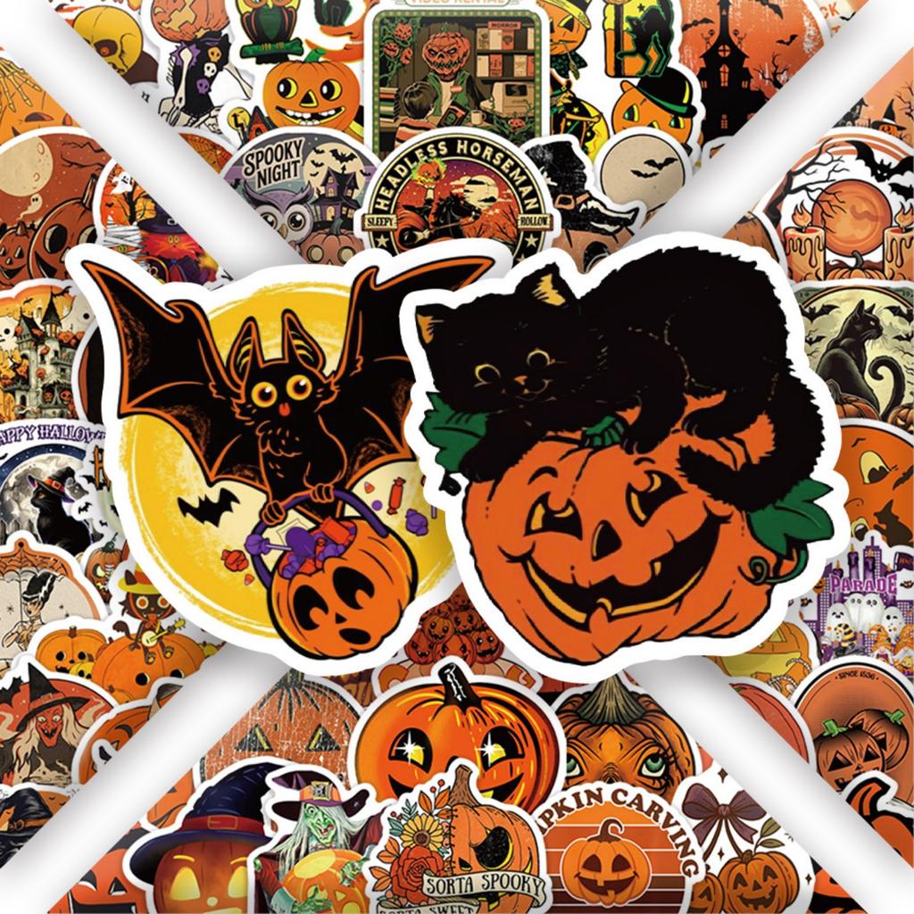 50 ks Samolepky na kufr Vodotěsné samolepky Skútr Počítač Tablet Kreslená dekorace