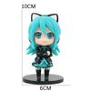 6Pcs Q Version Hatsune Miku Anime Action Figurine  Pvc Model Collection Dolls Desktop Decoration Kids Toys Birthday Gifts