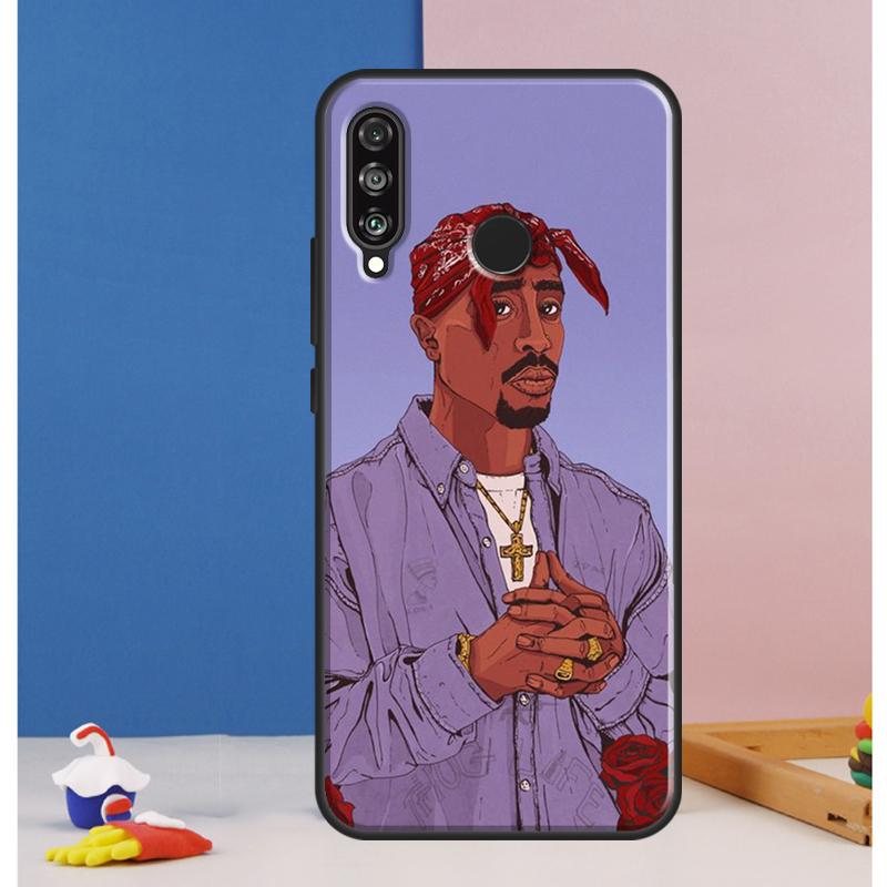 2Pac Hip Hop Singer Case For Huawei Nova 12s 7i 8i 11i 12i 9 10 SE Y73 Y90 Y70 Y72 Y61 Y91 P30 P40 Lite P60 Pro