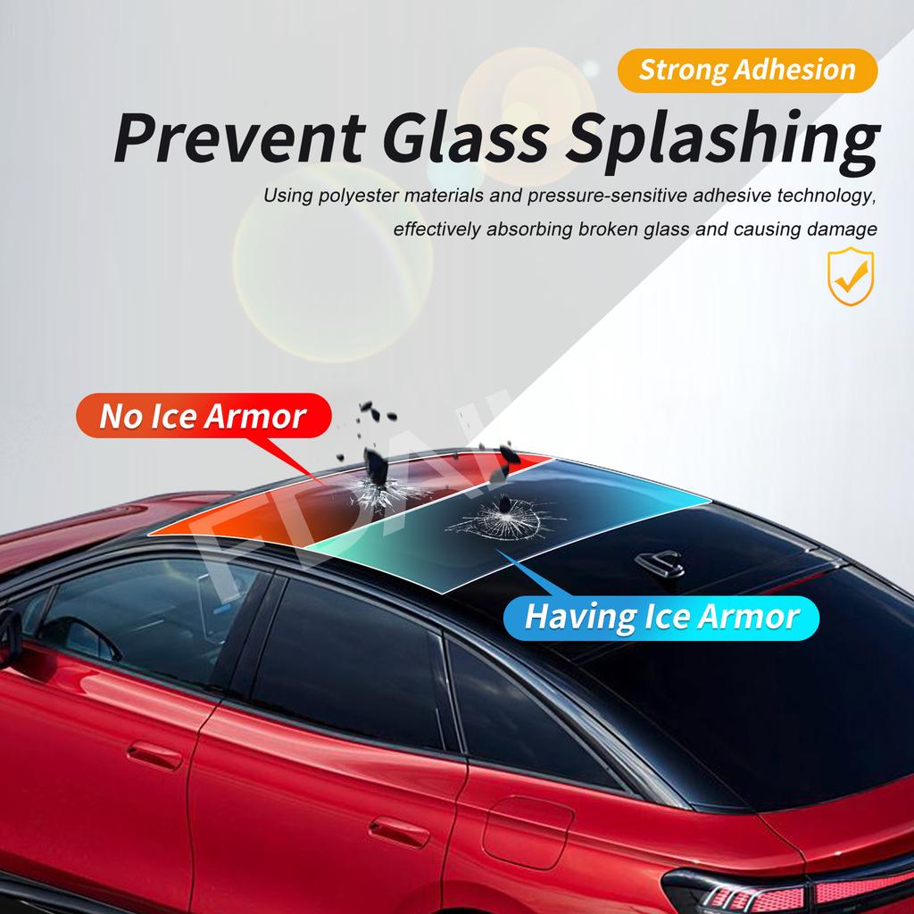 For Volkswagen ID7 2023 2024 2025 Sunroof TPU Protective Film Scratch Resistant Exterior Decoration Car Modification Accessories