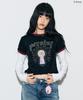 LARTIGENT [Disney] Cinderella_Layered T-Shirt(Black)