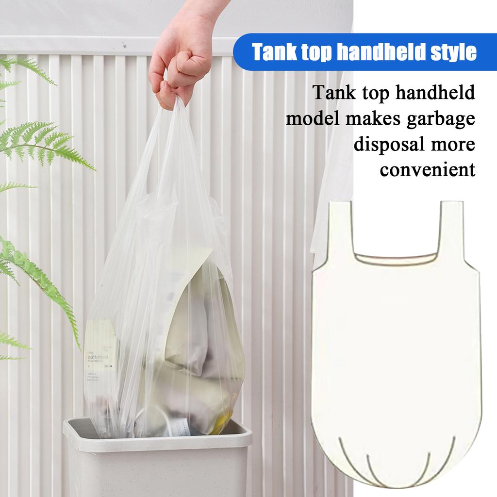Clear Plastic Garbage Bags Waste Basket Bags For Kitchen, Home, Bathroom Wastebasket Liners High Density LeakProof Kitchen Trash