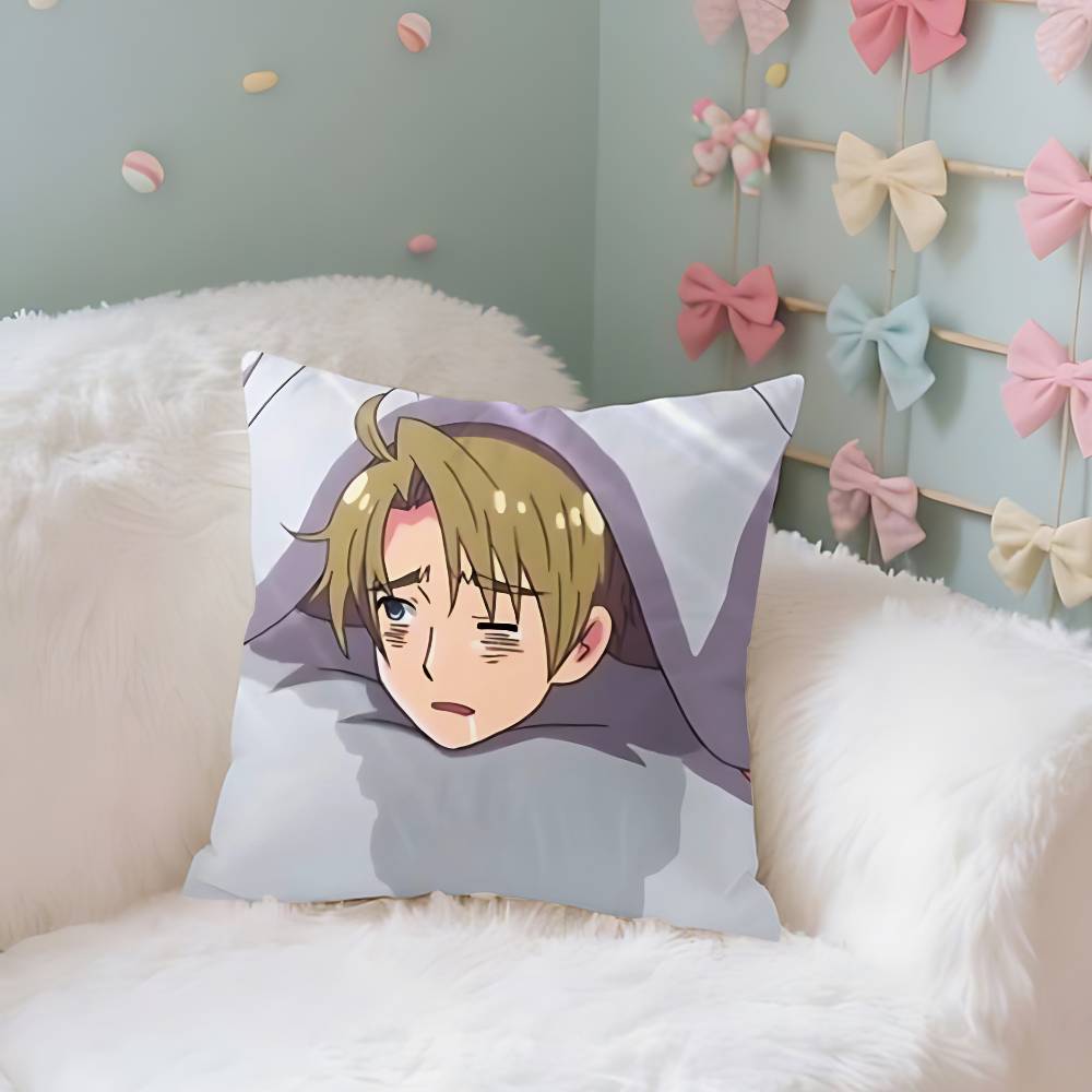 CuteHhetalia World StarsS Funny Case Plush Fabric Soft Pillowcase Double Sided Print Cushion Cover Household Gifts
