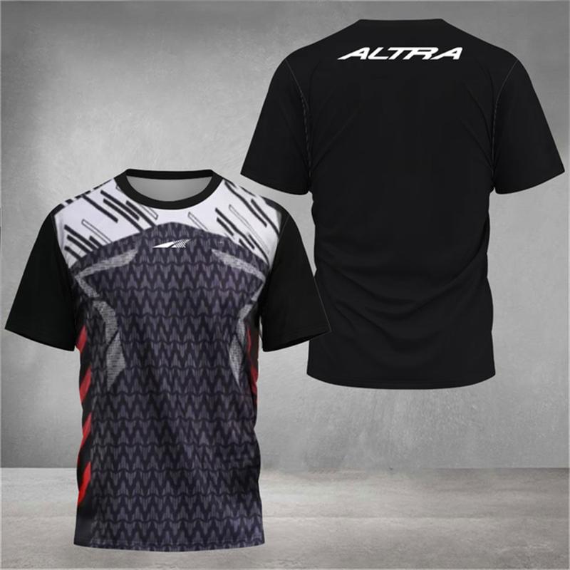 

Men s T-shirt Fast Drying Badminton Training Clothes Table Tennis Clothes Printed Running Tees Unisex Breathable Sportswear Tops 5XL