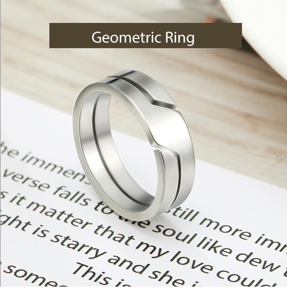 Cazador Minimlist Stainless Steel Rings for Men Women Couple Jewelry Finger Ring Engagement Anniversary Gift 2026 Aesthetic New