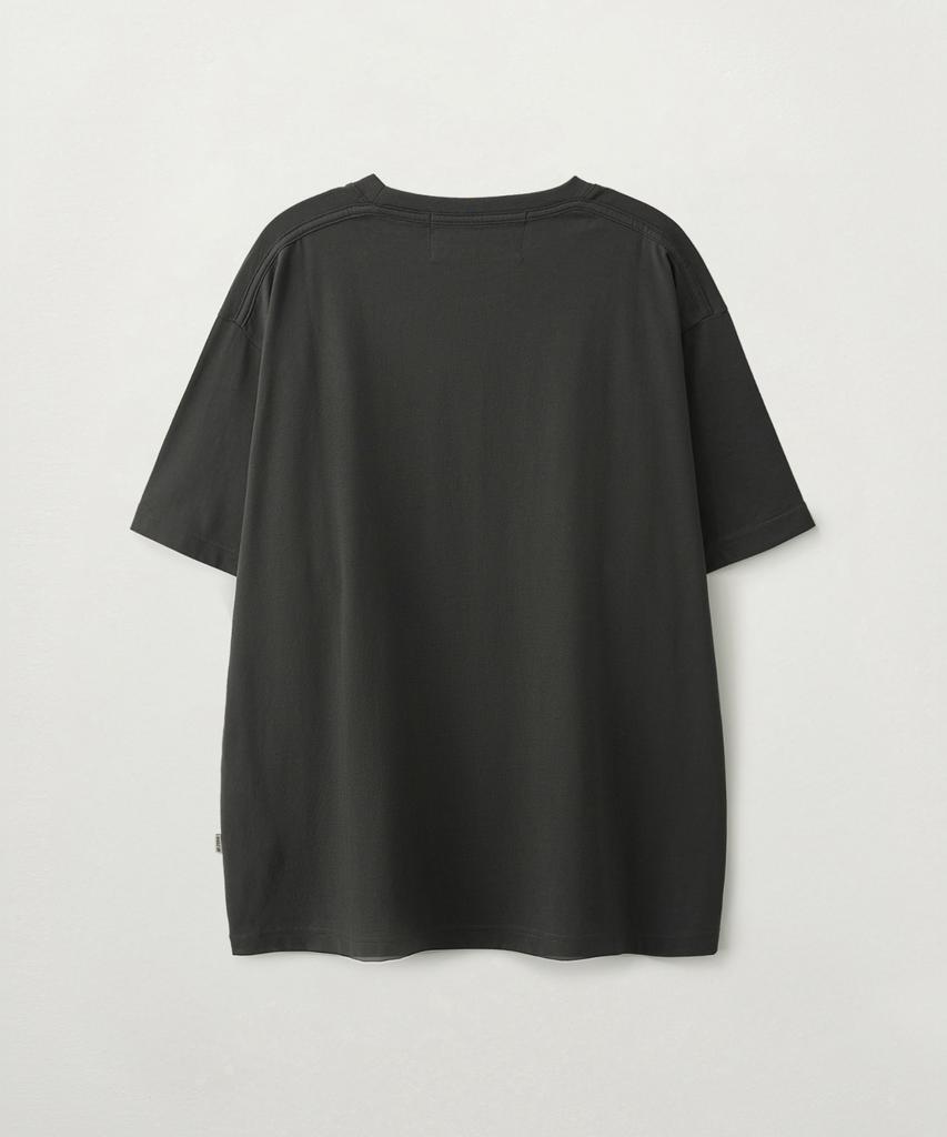 Seteo Saturday Mood Small Graphic Short Sleeve T-Shirt Charcoal