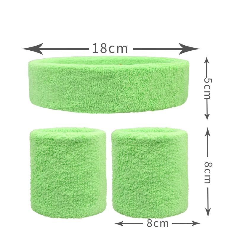 2PCs Wrist Sweatband+1PC Headband Elastic Sport Wristband Gym Wrist Brace Support Sweat Band Tennis Volleyball Wrist Protector