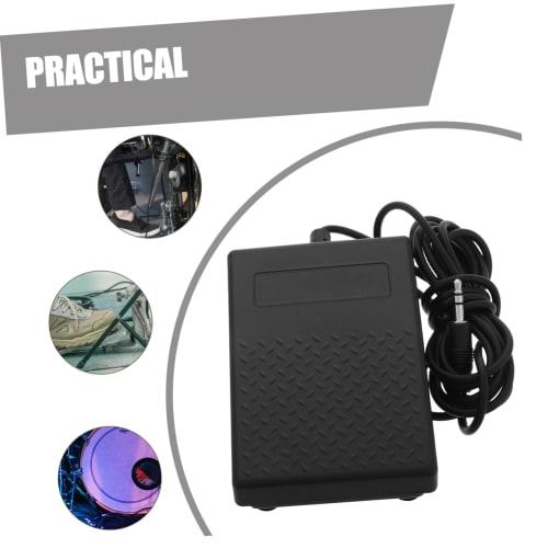 Ibasenice Electronic Keyboard Pedal, Piano Sustain Pedal for Electronic Keyboards, MIDI To USB Cable, Electronic Accessories, Foot Pedal, Black Plasti