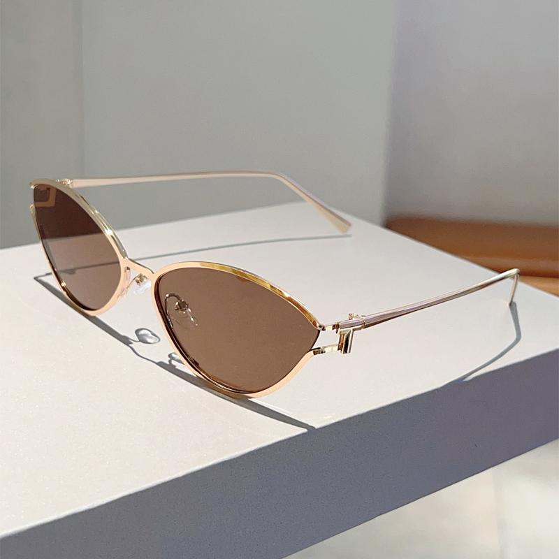 Women Vintage Sunglasses New Fashion Cat Eye Multi-color Casual Shades Retro Trendy Luxury Brand Design Sun Glasses