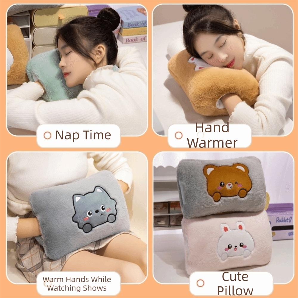Non-electric Plush Hand Warmer Cartoon Nap Pillow Cute Arm Pillow  Students Nap