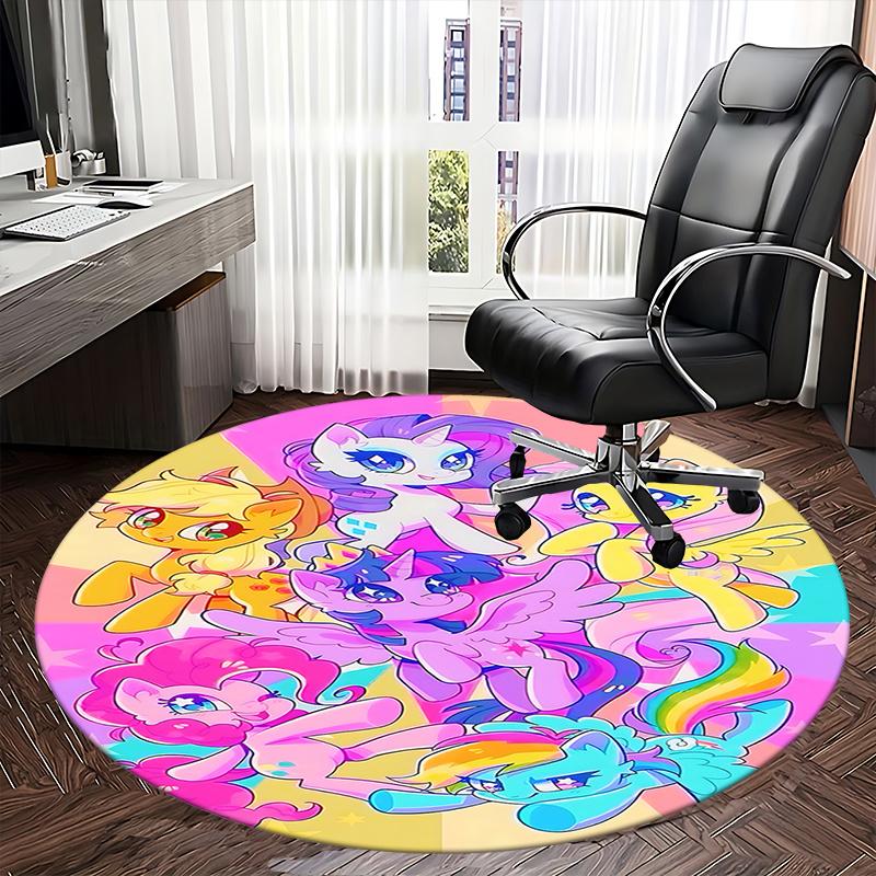 Colorful My Little Pony Round Chair Mat - Home Decor