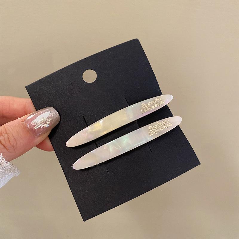 Acrylic Irregular Smudge Hairpin Spring and Summer Simple and Versatile One-word Clip Fashion Casual Hair Accessories Headgear