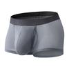 Men's Summer Thin Sexy Side Opening Ice Silk Breathable Comfortable Flat Angle Briefs