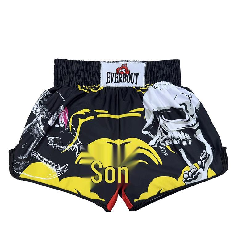 

Hengbo Унисекс Шорты для Муай Тай Бокса и Санда - Тренировочные Фитнес Штаны для Боевых Искусств XS