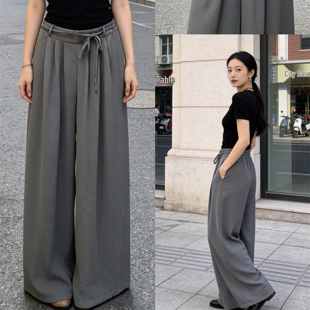 Women's High-Waisted Loose Wide-Leg Sweatpants - Spring/Summer 2026 Style