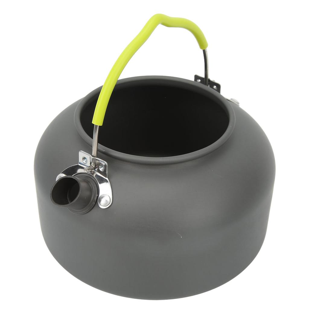 1.3L Camping Kettle Aluminum Alloy Anodizing High Temperature Resistant Heat Insulation Outdoor Tea Coffee Pot