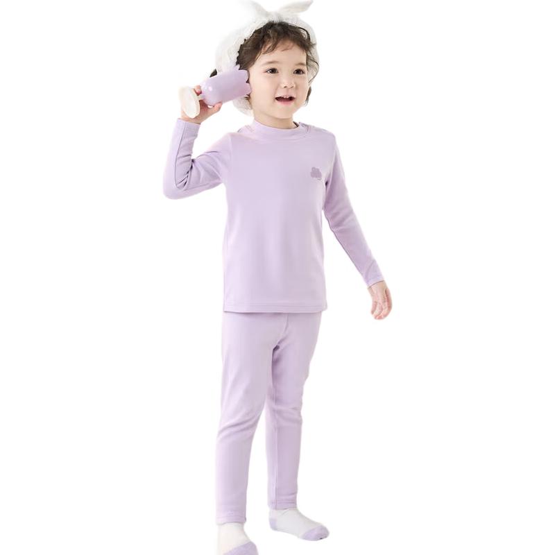 Balabala Girl's Thick Thermal Underwear Set
