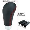 Abfer Car Shift Knob R Shape Gear Shifter Knob Auto Manual Car Universal Car Accessories Interior (Black and Red)