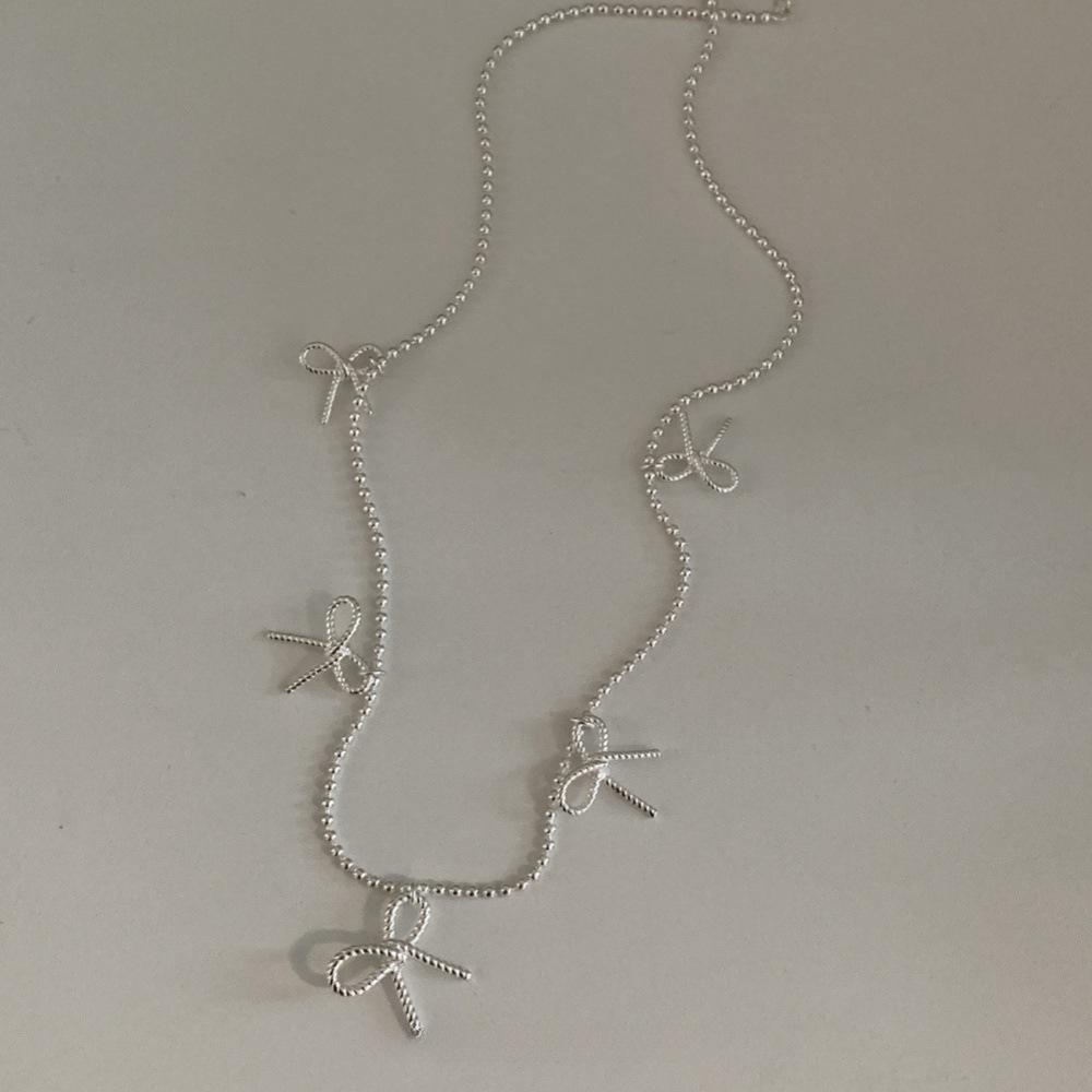 Pearl Butterfly Necklace Female Design Sense High Sense Does Not Fade Accessories Collarbone Chain Tide