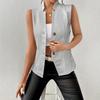 Zomer Nieuwe Dames V-hals Knopen Mouwloos Vest Vest Klein Pak Vest