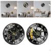 Clock with Silent 2D Movement, Smooth Glass And Arabic Numerals. Suitable for Bedrooms, Living