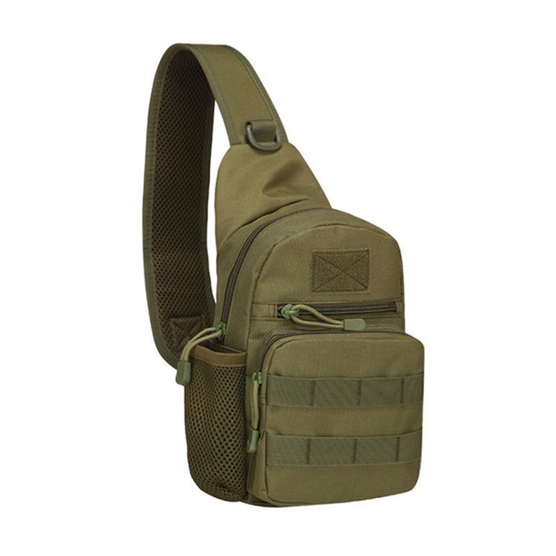 Tactical Shoulder Bag Men Outdoor Chest Bag Sling Molle Multicam Camouflage Camping Travel Hiking Hunting Military Crossbody Bag