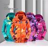 Jaqueta Softshell Camuflada Unissex: Fleece, À Prova de Vento, Impermeável, Com Capuz, Tamanho Grande Roupa para Montanhismo ao Ar Livre