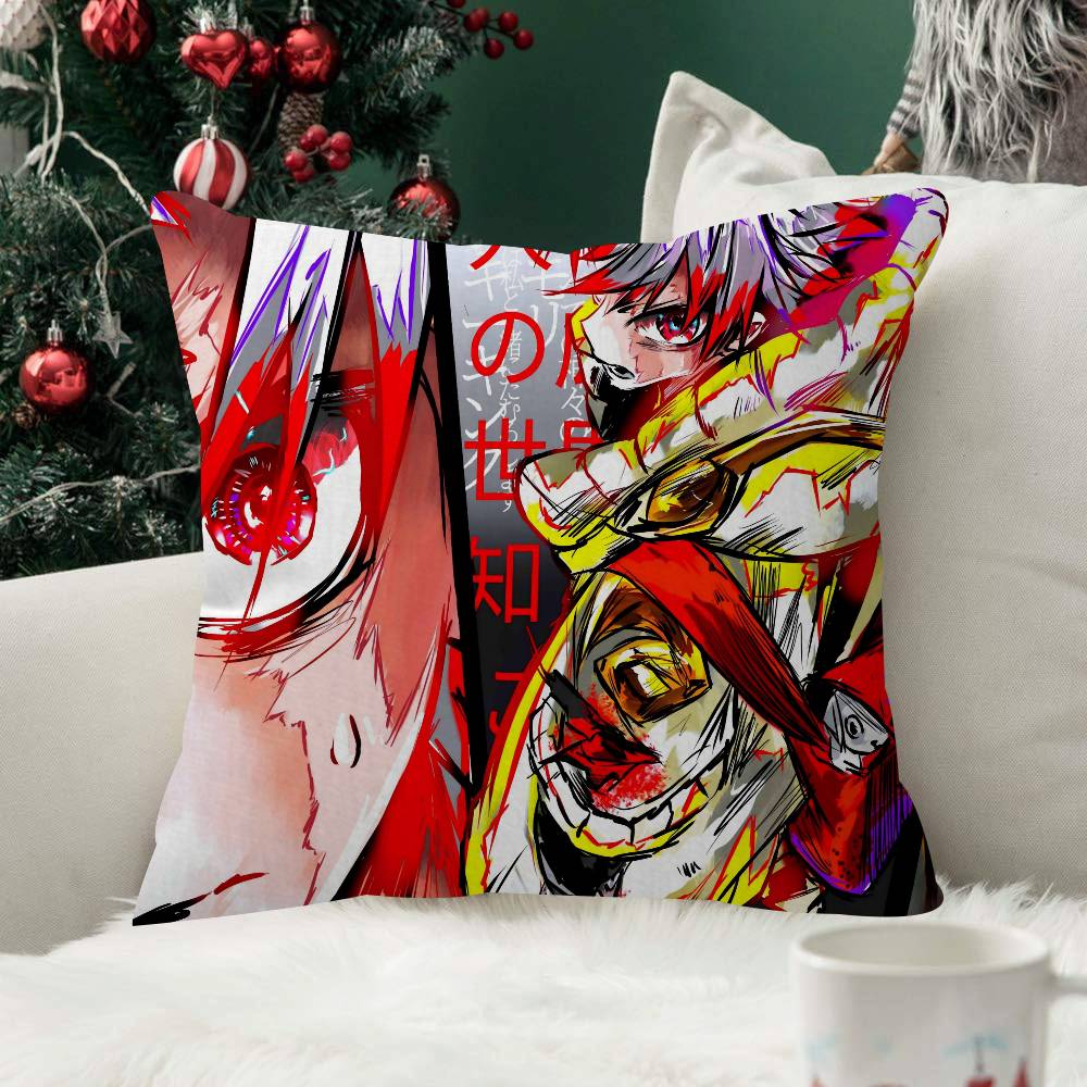 Cartoon Cool Manga Pillow Cover Soft Decorative Throw GGachiakuta Pillow Case Couch Home Decor for Living Room Sofa Party Gift
