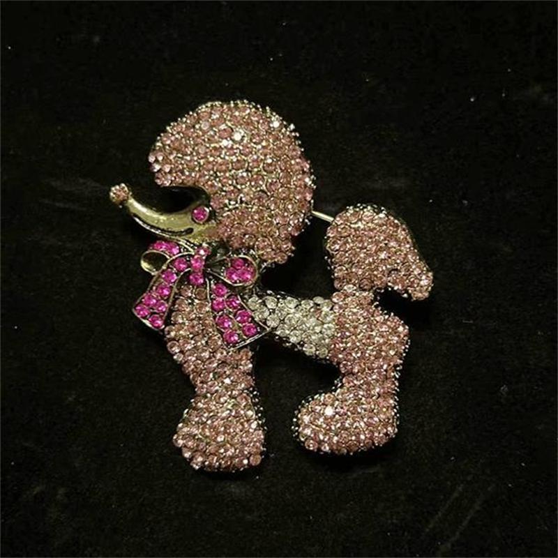SKEDS Vintage Baroque Style Women Girls Heavy Industry Crystal Castle Tassel Brooch Badges Retro Classic Lady Suit Coat Pin Gift