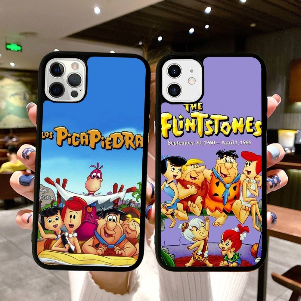 The Flintston Es Cartoon Phone Case For Iphone 16 15 14 13 12 11 Pro Max Plus Shockproof TPU+PC Hard Case