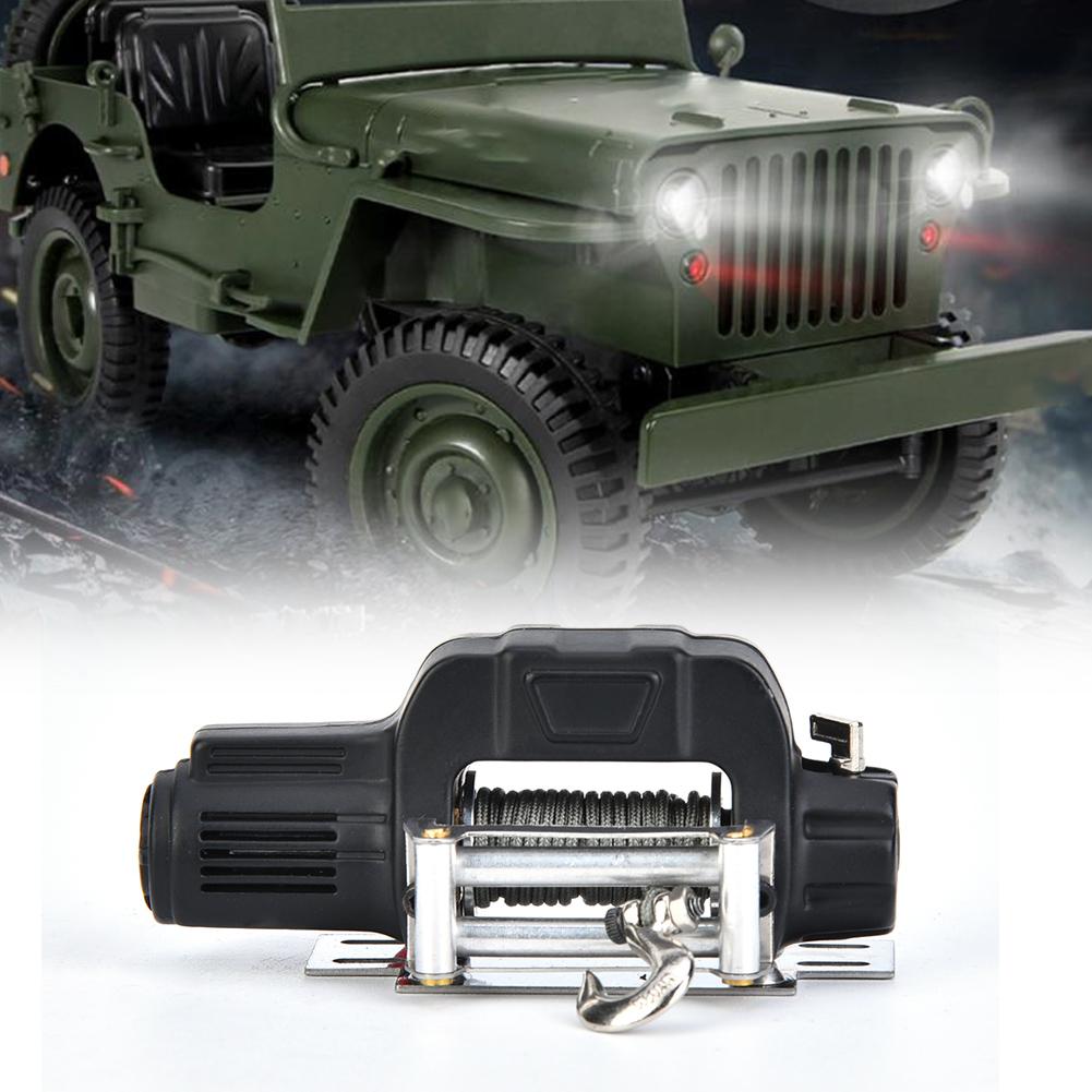 110 RC Crawler Car Winch Telecomandă Receptor pentru SCX10 D90 D110 TF2 pentru TRX4Negru