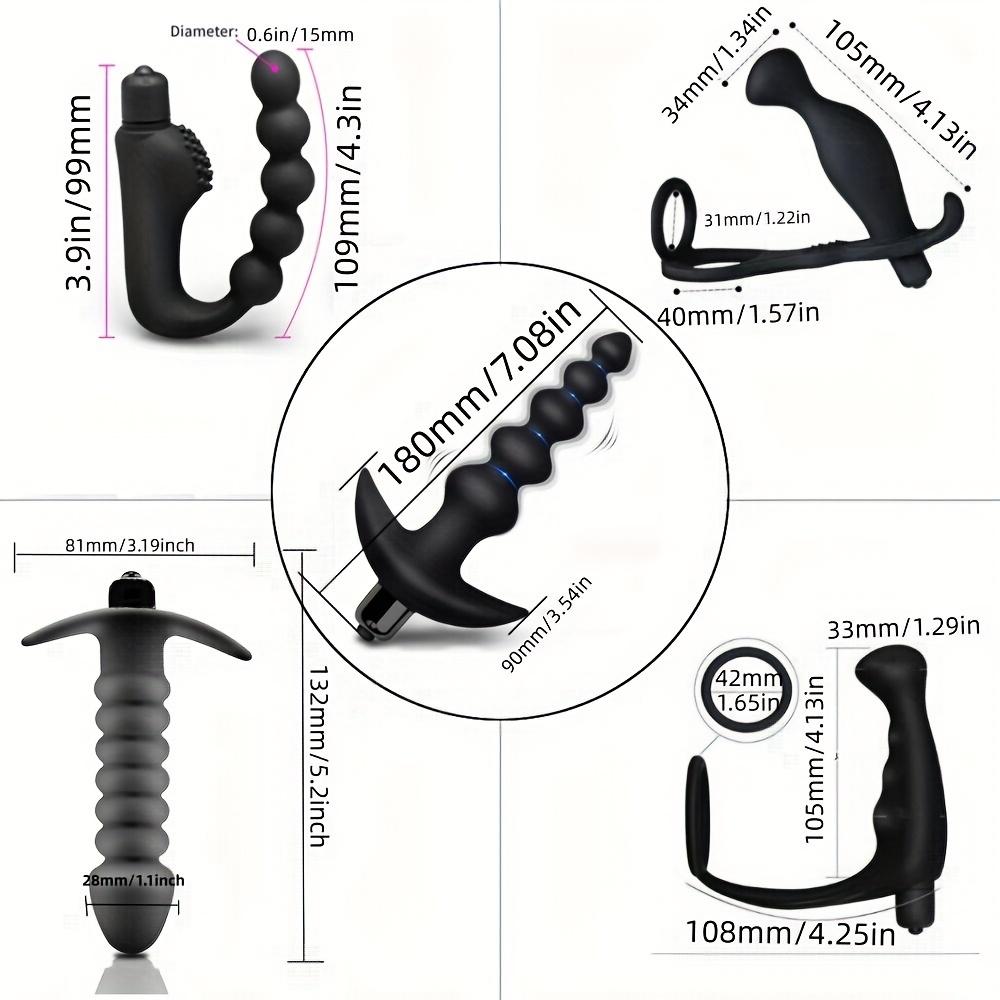 Anal Beads Butt Plug Vibrator Anal Plug Toy Strapon Dildo Male Prostate Massager Silicone Anal Sex Toys For Gays/Couple Men